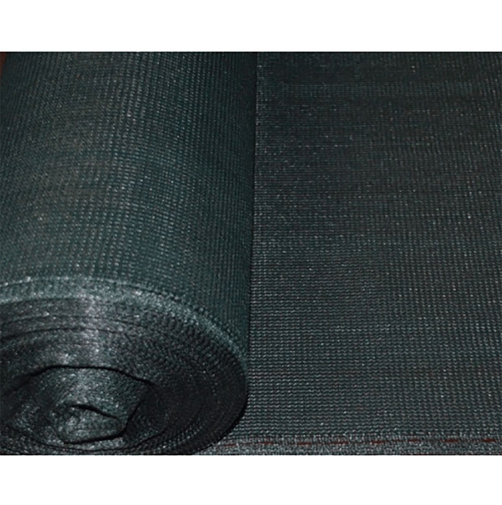 Zichtdoek 90% donkergroen 150 cm met ogen