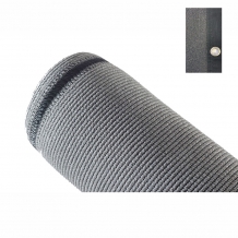 Privacydoek 100% grijs 150 cm hoog per m met ogen