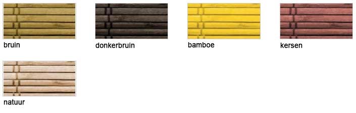 bamboe balkon rolgordijn kleuren